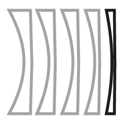 Superdünne Linse mit Index 1,67